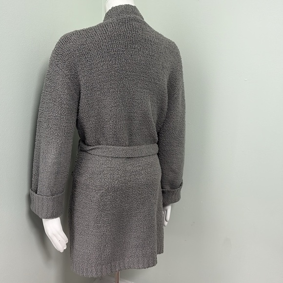 SKIMS Cozy Boucle Knitted Robe Gray S/M - Picture 6 of 6